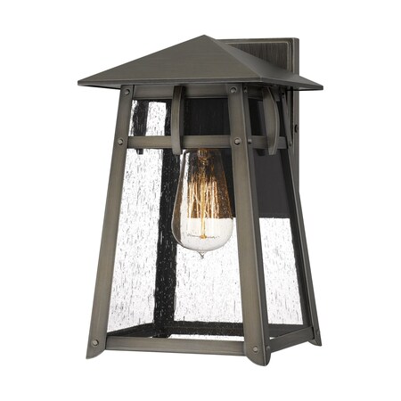Quoizel Merle 1-Light Burnished Bronze Outdoor Wall Lantern MRL8407BBR
